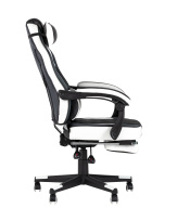 Кресло игровое TopChairs Virage черно-белое Кресло игровое TopChairs Virage черно-белое