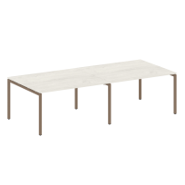 Metal System Quattro Перег. стол (2 столешницы) на П-образном м/к 40БП.ПРГ-2.3 Акация/Антрацит металл 2800*1235*750 Metal System Quattro Перег. стол (2 столешницы) на П-образном м/к 40БП.ПРГ-2.3 Акация/Антрацит металл 2800*1235*750