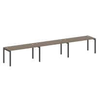 Metal System Quattro Р. ст. на 3 раб. места на П-образном м/к 50БП.СМ-3.4 Акация/Антрацит металл 4800*720*750 Metal System Quattro Р. ст. на 3 раб. места на П-образном м/к 50БП.СМ-3.4 Акация/Антрацит металл 4800*720*750