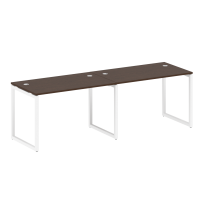 Metal System Quattro Р. ст. на 2 раб. места на О-образном м/к 40БО.СМ-2.2 Акация/Антрацит металл 2400*720*750 Metal System Quattro Р. ст. на 2 раб. места на О-образном м/к 40БО.СМ-2.2 Акация/Антрацит металл 2400*720*750