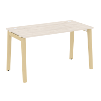 Onix Wood Стол офисный OW.SP-3.7 Дуб мали/Дуб светлый/Белый металл 1380×720×750 Onix Wood Стол офисный OW.SP-3.7 Дуб мали/Дуб светлый/Белый металл 1380×720×750