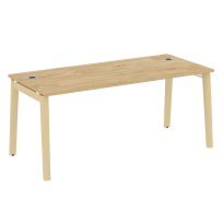 Onix Wood Direct Стол руководителя OW.SRR-5.8 Белый бриллиант/Дуб светлый/Белый металл 1780*800*750 Onix Wood Direct Стол руководителя OW.SRR-5.8 Белый бриллиант/Дуб светлый/Белый металл 1780*800*750