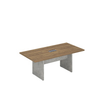 Стол для переговоров на 6 человек Wood&Stone / СФ-531101 / Столешница: Дуб Чарльстон / Опоры, царги, полка между царгами: Бетон Чикаго Стол для переговоров на 6 человек Wood&Stone / СФ-531101 / Столешница: Дуб Чарльстон / Опоры, царги, полка между царгами: Бетон Чикаго