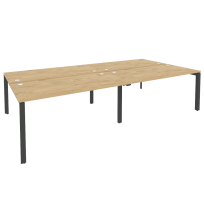 Onix Рабочая станция на П-образном м/к O.MP-D.RS-4.4.8 Тиквуд светлый/Антрацит металл 3160*1635*750 Onix Рабочая станция на П-образном м/к O.MP-D.RS-4.4.8 Тиквуд светлый/Антрацит металл 3160*1635*750