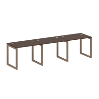 Metal System Quattro Р. ст. на 3 раб. места на О-образном м/к 50БО.СМ-3.1 Акация/Антрацит металл 3000*720*750 Metal System Quattro Р. ст. на 3 раб. места на О-образном м/к 50БО.СМ-3.1 Акация/Антрацит металл 3000*720*750