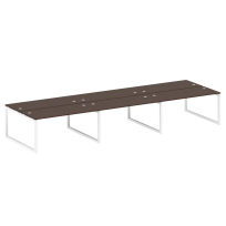 Metal System Quattro Р. ст. на 6 раб. места на О-образном м/к 50БО.СМ-6.4 Акация/Антрацит металл 4800*1475*750 Metal System Quattro Р. ст. на 6 раб. места на О-образном м/к 50БО.СМ-6.4 Акация/Антрацит металл 4800*1475*750