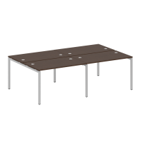 Metal System Quattro Р. ст. на 4 раб. места на П-образном м/к 40БП.СМ-4.2 Акация/Антрацит металл 2400*1475*750 Metal System Quattro Р. ст. на 4 раб. места на П-образном м/к 40БП.СМ-4.2 Акация/Антрацит металл 2400*1475*750