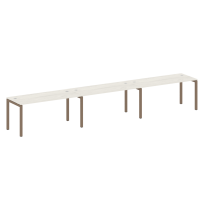 Metal System Quattro Р. ст. на 3 раб. места на П-образном м/к 50БП.СМ-3.4 Акация/Антрацит металл 4800*720*750 Metal System Quattro Р. ст. на 3 раб. места на П-образном м/к 50БП.СМ-3.4 Акация/Антрацит металл 4800*720*750