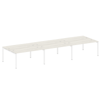 Metal System Quattro Р. ст. на 6 раб. места на П-образном м/к 50БП.СМ-6.4 Акация/Антрацит металл 4800*1475*750