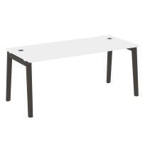 Onix Wood Direct Стол руководителя OW.SRR-5.8 Белый бриллиант/Дуб светлый/Белый металл 1780*800*750 Onix Wood Direct Стол руководителя OW.SRR-5.8 Белый бриллиант/Дуб светлый/Белый металл 1780*800*750