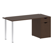 Home Office Стол офисный VR.SP-3-158.1 Серый/Хром опоры 1580×720×750