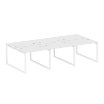 Metal System Quattro Р. ст. на 6 раб. места на О-образном м/к 50БО.СМ-6.1 Акация/Антрацит металл 3000*1475*750 Metal System Quattro Р. ст. на 6 раб. места на О-образном м/к 50БО.СМ-6.1 Акация/Антрацит металл 3000*1475*750