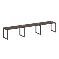 Metal System Quattro Р. ст. на 3 раб. места на О-образном м/к 50БО.СМ-3.3 Акация/Антрацит металл 4200*720*750 Metal System Quattro Р. ст. на 3 раб. места на О-образном м/к 50БО.СМ-3.3 Акация/Антрацит металл 4200*720*750