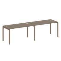 Metal System Quattro Р. ст. на 2 раб. места на П-образном м/к 40БП.СМ-2.3 Акация/Антрацит металл 2800*720*750 Metal System Quattro Р. ст. на 2 раб. места на П-образном м/к 40БП.СМ-2.3 Акация/Антрацит металл 2800*720*750