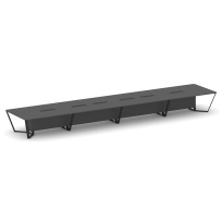 Стол для переговоров прямоугольный Steel Meet KD-PR.B.SP-24 / Тиквуд Светлый – Металл Черный / 8000×1600×750 Стол для переговоров прямоугольный Steel Meet KD-PR.B.SP-24 / Тиквуд Светлый – Металл Черный / 8000×1600×750