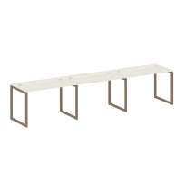 Metal System Quattro Р. ст. на 3 раб. места на О-образном м/к 40БО.СМ-3.2 Акация/Антрацит металл 3600*720*750 Metal System Quattro Р. ст. на 3 раб. места на О-образном м/к 40БО.СМ-3.2 Акация/Антрацит металл 3600*720*750