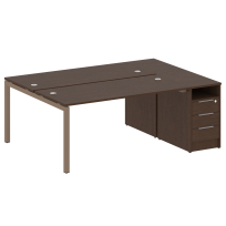 Metal System Quattro Р. ст. с тумбой на П-образном м/к 50БП.РС-СТП-2.4 Акация/Антрацит металл 2012*1475*750 Metal System Quattro Р. ст. с тумбой на П-образном м/к 50БП.РС-СТП-2.4 Акация/Антрацит металл 2012*1475*750