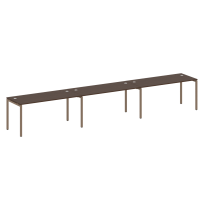Metal System Quattro Р. ст. на 3 раб. места на П-образном м/к 40БП.СМ-3.4 Акация/Антрацит металл 4800*720*750 Metal System Quattro Р. ст. на 3 раб. места на П-образном м/к 40БП.СМ-3.4 Акация/Антрацит металл 4800*720*750
