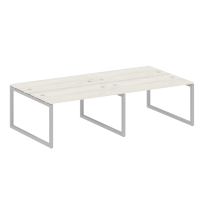 Metal System Quattro Р. ст. на 4 раб. места на О-образном м/к 50БО.СМ-4.3 Акация/Антрацит металл 2800*1475*750 Metal System Quattro Р. ст. на 4 раб. места на О-образном м/к 50БО.СМ-4.3 Акация/Антрацит металл 2800*1475*750