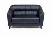Двухместный диван Райт Вуд Euroforma / Экокожа Euroline / Черный 9100 / 1450×850×920 Двухместный диван Райт Вуд Euroforma / Экокожа Euroline / Черный 9100 / 1450×850×920
