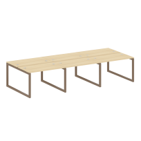 Metal System Quattro Р. ст. на 6 раб. места на О-образном м/к 50БО.СМ-6.2 Акация/Антрацит металл 3600*1475*750 Metal System Quattro Р. ст. на 6 раб. места на О-образном м/к 50БО.СМ-6.2 Акация/Антрацит металл 3600*1475*750