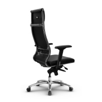 Кресло для руководителя Метта L 1c 42/4D_17838 Кожа перфорированная NewLeather – Черный Кресло для руководителя Метта L 1c 42/4D_17838 Кожа перфорированная NewLeather – Черный