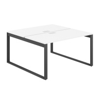 Стол-бенч с лючком Allegro / 1200×1638×750 / Профиль О-образный: 70×20 Антрацит / Столешница: Белый / AG.137.WH.L.72.AN Стол-бенч с лючком Allegro / 1200×1638×750 / Профиль О-образный: 70×20 Антрацит / Столешница: Белый / AG.137.WH.L.72.AN