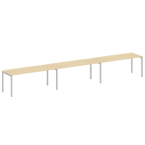Metal System Quattro Р. ст. на 3 раб. места на П-образном м/к 40БП.СМ-3.5 Акация/Антрацит металл 5400*720*750 Metal System Quattro Р. ст. на 3 раб. места на П-образном м/к 40БП.СМ-3.5 Акация/Антрацит металл 5400*720*750
