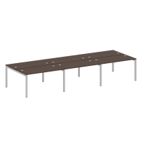 Metal System Quattro Р. ст. на 6 раб. места на П-образном м/к 50БП.СМ-6.3 Акация/Антрацит металл 4200*1475*750 Metal System Quattro Р. ст. на 6 раб. места на П-образном м/к 50БП.СМ-6.3 Акация/Антрацит металл 4200*1475*750