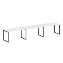 Metal System Quattro Р. ст. на 3 раб. места на О-образном м/к 40БО.СМ-3.3 Акация/Антрацит металл 4200*720*750 Metal System Quattro Р. ст. на 3 раб. места на О-образном м/к 40БО.СМ-3.3 Акация/Антрацит металл 4200*720*750