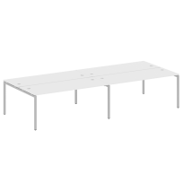 Metal System Quattro Р. ст. на 4 раб. места на П-образном м/к 40БП.СМ-4.5 Акация/Антрацит металл 3600*1475*750 Metal System Quattro Р. ст. на 4 раб. места на П-образном м/к 40БП.СМ-4.5 Акация/Антрацит металл 3600*1475*750