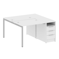 Metal System Quattro Р. ст. с тумбой на П-образном м/к 40БП.РС-СТП-2.1 Акация/Антрацит металл 1412*1475*750 Metal System Quattro Р. ст. с тумбой на П-образном м/к 40БП.РС-СТП-2.1 Акация/Антрацит металл 1412*1475*750