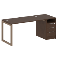 Metal System Quattro Р. ст. с тумбой на О-образном м/к 50БО.РС-СТП-1.3 Акация/Антрацит металл 1812*720*750 Metal System Quattro Р. ст. с тумбой на О-образном м/к 50БО.РС-СТП-1.3 Акация/Антрацит металл 1812*720*750