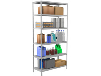 Стеллаж металлический MS Standart 220/100×40/6 Стеллаж металлический MS Standart 220/100×40/6
