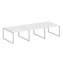 Metal System Quattro Р. ст. на 6 раб. места на О-образном м/к 40БО.СМ-6.2 Акация/Антрацит металл 3600*1475*750 Metal System Quattro Р. ст. на 6 раб. места на О-образном м/к 40БО.СМ-6.2 Акация/Антрацит металл 3600*1475*750