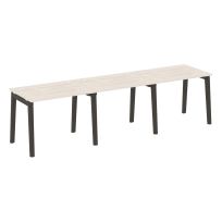 Onix Wood Рабочая станция OW.RS-3.1.7 Белый бриллиант/Дуб светлый/Белый металл 2940*720*750 Onix Wood Рабочая станция OW.RS-3.1.7 Белый бриллиант/Дуб светлый/Белый металл 2940*720*750