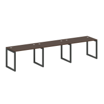Metal System Quattro Р. ст. на 3 раб. места на О-образном м/к 50БО.СМ-3.2 Акация/Антрацит металл 3600*720*750 Metal System Quattro Р. ст. на 3 раб. места на О-образном м/к 50БО.СМ-3.2 Акация/Антрацит металл 3600*720*750