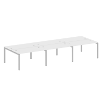 Metal System Quattro Р. ст. на 6 раб. места на П-образном м/к 50БП.СМ-6.3 Акация/Антрацит металл 4200*1475*750 Metal System Quattro Р. ст. на 6 раб. места на П-образном м/к 50БП.СМ-6.3 Акация/Антрацит металл 4200*1475*750