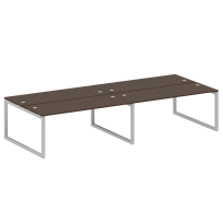 Metal System Quattro Р. ст. на 4 раб. места на О-образном м/к 50БО.СМ-4.5 Акация/Антрацит металл 3600*1475*750 Metal System Quattro Р. ст. на 4 раб. места на О-образном м/к 50БО.СМ-4.5 Акация/Антрацит металл 3600*1475*750