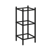 Loft Угловой проходной модуль VR.L-SL.UPK-2.2.2 Серый металл 446×446×1047