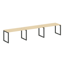 Metal System Quattro Р. ст. на 3 раб. места на О-образном м/к 50БО.СМ-3.3 Акация/Антрацит металл 4200*720*750 Metal System Quattro Р. ст. на 3 раб. места на О-образном м/к 50БО.СМ-3.3 Акация/Антрацит металл 4200*720*750