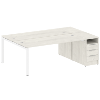 Metal System Quattro Р. ст. с тумбой на П-образном м/к 50БП.РС-СТП-2.5 Акация/Антрацит металл 2212*1475*750 Metal System Quattro Р. ст. с тумбой на П-образном м/к 50БП.РС-СТП-2.5 Акация/Антрацит металл 2212*1475*750