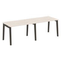 Onix Wood Рабочая станция OW.RS-2.2.8 Белый бриллиант/Дуб светлый/Белый металл 2360*800*750 Onix Wood Рабочая станция OW.RS-2.2.8 Белый бриллиант/Дуб светлый/Белый металл 2360*800*750