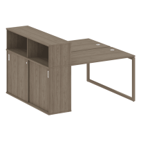 Metal System Quattro Р. ст. с шкафом-купе на О-образном м/к 40БО.РС-СШК-2.2 Т Акация/Антрацит металл 1610*1475*1098 Metal System Quattro Р. ст. с шкафом-купе на О-образном м/к 40БО.РС-СШК-2.2 Т Акация/Антрацит металл 1610*1475*1098