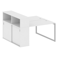 Metal System Quattro Р. ст. с шкафом-купе на О-образном м/к 40БО.РС-СШК-2.2 Т Акация/Антрацит металл 1610*1475*1098 Metal System Quattro Р. ст. с шкафом-купе на О-образном м/к 40БО.РС-СШК-2.2 Т Акация/Антрацит металл 1610*1475*1098