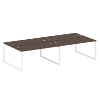 Metal System Quattro Р. ст. на 4 раб. места на О-образном м/к 40БО.СМ-4.4 Акация/Антрацит металл 3200*1475*750 Metal System Quattro Р. ст. на 4 раб. места на О-образном м/к 40БО.СМ-4.4 Акация/Антрацит металл 3200*1475*750