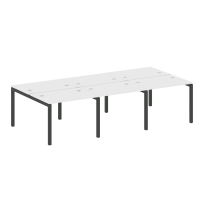 Metal System Quattro Р. ст. на 6 раб. места на П-образном м/к 50БП.СМ-6.1 Акация/Антрацит металл 3000*1475*750 Metal System Quattro Р. ст. на 6 раб. места на П-образном м/к 50БП.СМ-6.1 Акация/Антрацит металл 3000*1475*750