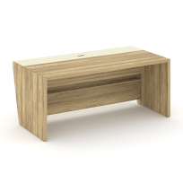 Corner Стол руководителя прямой без тумбы COR.SR-18 Орех лоренцо/Графит 1800×900×750 Corner Стол руководителя прямой без тумбы COR.SR-18 Орех лоренцо/Графит 1800×900×750