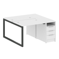 Metal System Quattro Р. ст. с тумбой на О-образном м/к 50БО.РС-СТП-2.1 Акация/Антрацит металл 1412*1475*750 Metal System Quattro Р. ст. с тумбой на О-образном м/к 50БО.РС-СТП-2.1 Акация/Антрацит металл 1412*1475*750