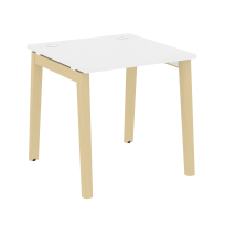 Onix Wood Стол офисный OW.SP-0.8 Дуб мали/Дуб светлый/Белый металл 780×800×750 Onix Wood Стол офисный OW.SP-0.8 Дуб мали/Дуб светлый/Белый металл 780×800×750
